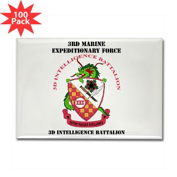 3IB - M01 - 01 - 3rd Intelligence Battalion - Rectangle Magnet (100 pack)